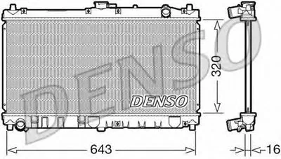 Радиатор, охлаждение двигателя DENSO купить