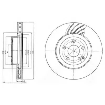 Тормозной диск DELPHI купить