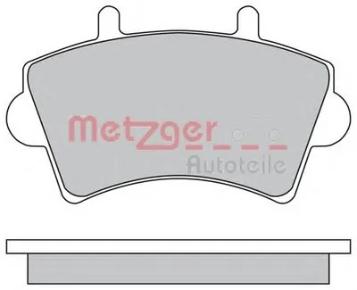 Комплект тормозных колодок, дисковый тормоз METZGER купить