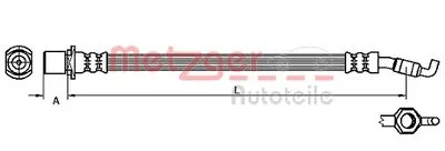 Тормозной шланг METZGER купить