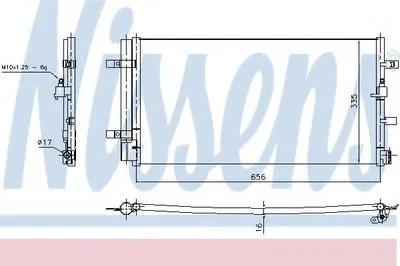 Конденсатор, кондиционер NISSENS купить
