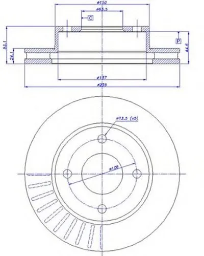 Тормозной диск CAR купить