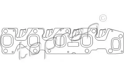 Прокладка, выпускной коллектор TOPRAN купить
