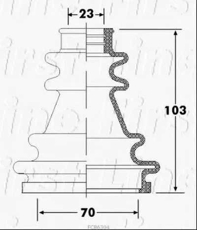 Пыльник, приводной вал FIRST LINE купить