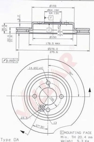 Тормозной диск COATED DISC LINE VILLAR купить