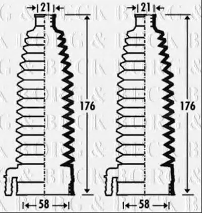 Пыльник, рулевое управление BORG & BECK купить