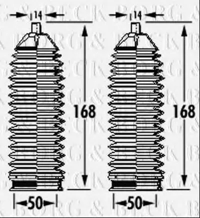 Пыльник, рулевое управление BORG & BECK купить