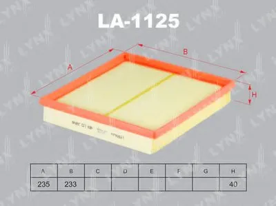 Воздушный фильтр LYNXauto купить