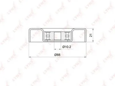 Паразитный / ведущий ролик, поликлиновой ремень LYNXauto купить