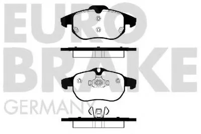 Комплект тормозных колодок, дисковый тормоз EUROBRAKE купить