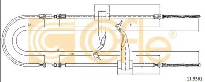 Трос, стояночная тормозная система COFLE купить
