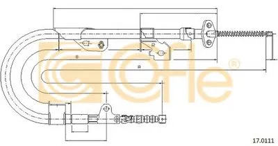 Трос, стояночная тормозная система COFLE купить