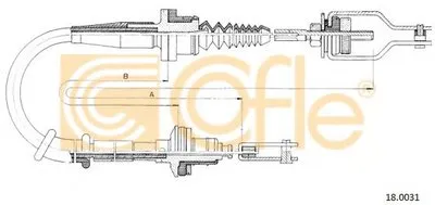 Тросик сцепления COFLE купить