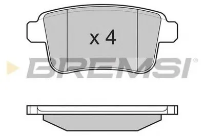 Комплект тормозных колодок, дисковый тормоз BREMSI купить
