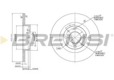 Тормозной диск BREMSI купить
