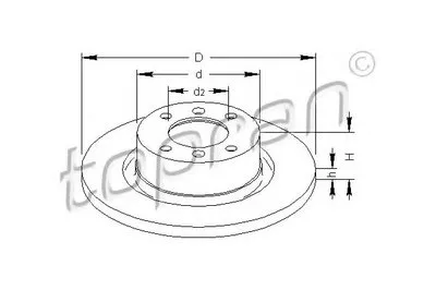 Тормозной диск TOPRAN купить