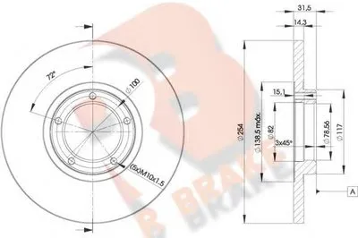 Тормозной диск R BRAKE купить