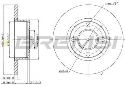 Тормозной диск BREMSI купить