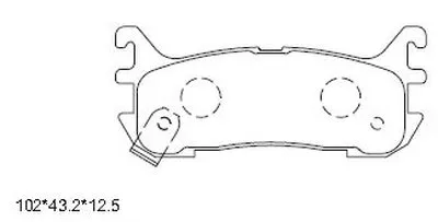 Комплект тормозных колодок, дисковый тормоз ASIMCO купить