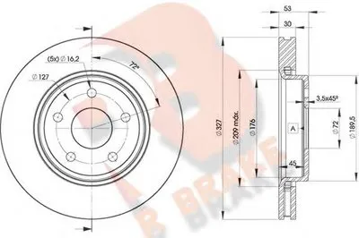 Тормозной диск R BRAKE купить