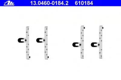 Комплектующие, колодки дискового тормоза ATE купить