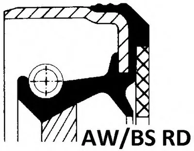Уплотняющее кольцо, коленчатый вал; Уплотнительное кольцо