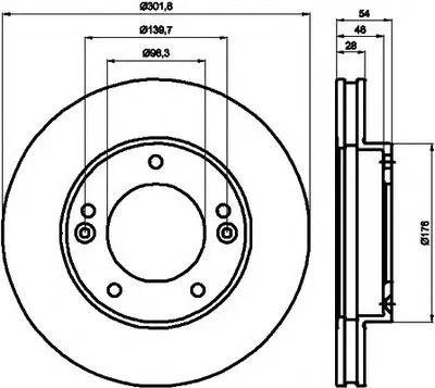 Тормозной диск HELLA PAGID купить