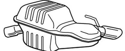 Глушитель выхлопных газов конечный WALKER купить