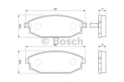 Комплект тормозных колодок, дисковый тормоз BOSCH купить