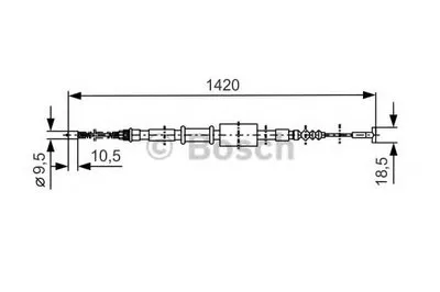 Трос, стояночная тормозная система BOSCH купить