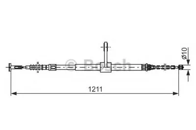 Трос, стояночная тормозная система BOSCH купить
