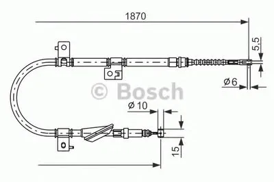 Трос, стояночная тормозная система BOSCH купить