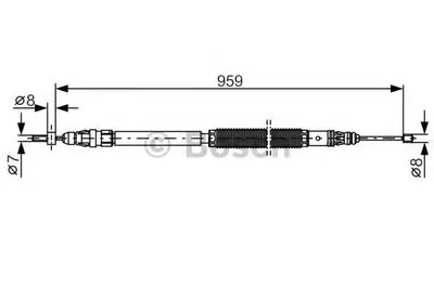 Трос, стояночная тормозная система BOSCH купить