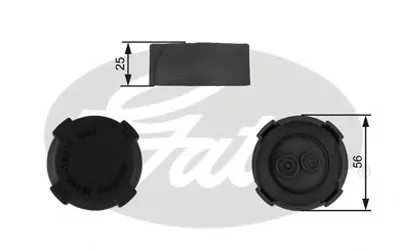 Крышка, резервуар охлаждающей жидкости GATES купить