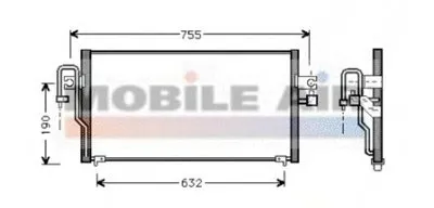 Конденсатор, кондиционер VAN WEZEL купить