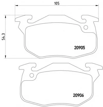 Комплект тормозных колодок, дисковый тормоз MINTEX купить