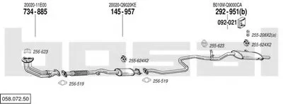 Система выпуска ОГ BOSAL купить