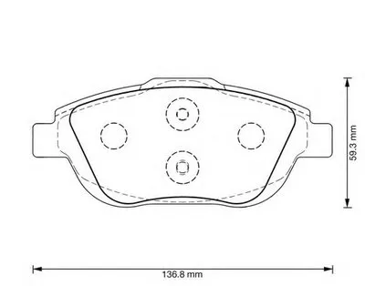 Комплект тормозных колодок, дисковый тормоз JURID купить