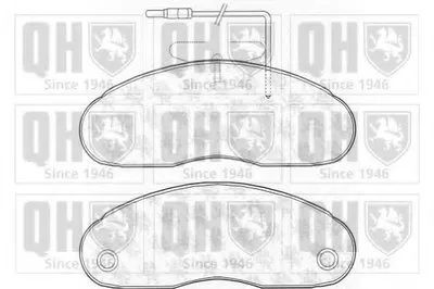 Комплект тормозных колодок, дисковый тормоз QUINTON HAZELL купить