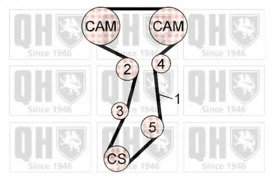 Комплект ремня ГРМ QUINTON HAZELL купить