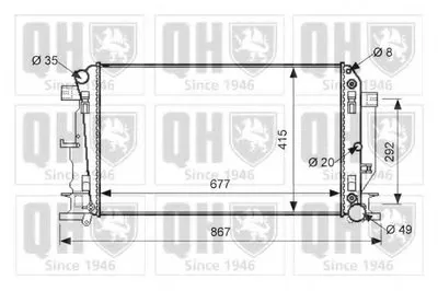 Радиатор, охлаждение двигателя QUINTON HAZELL купить