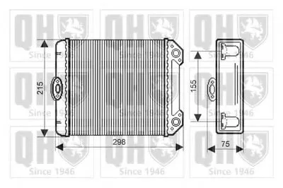 Теплообменник, отопление салона QUINTON HAZELL купить
