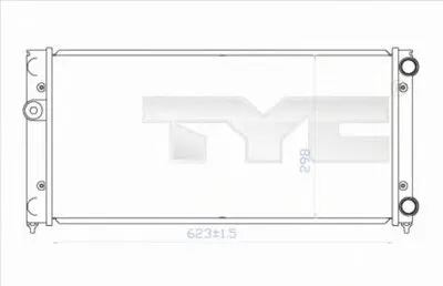 Радиатор, охлаждение двигателя TYC купить