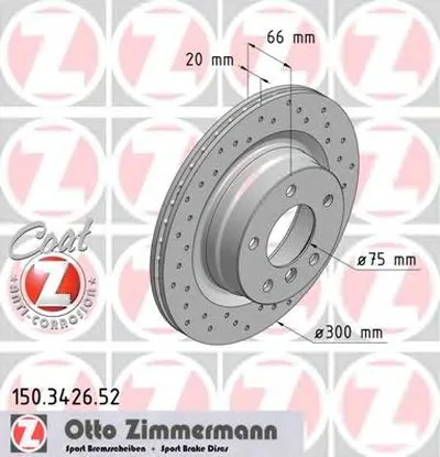 Тормозной диск SPORT BRAKE DISC COAT Z ZIMMERMANN купить