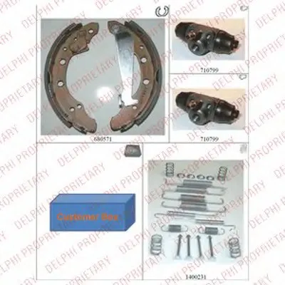 Комплект тормозных колодок DELPHI купить