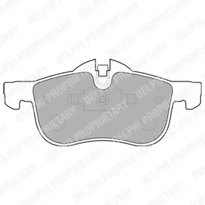 Комплект тормозных колодок, дисковый тормоз DELPHI купить