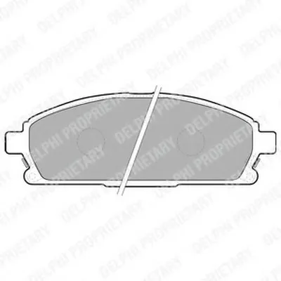 Комплект тормозных колодок, дисковый тормоз DELPHI купить