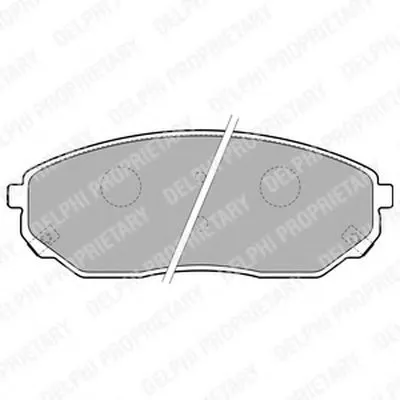 Комплект тормозных колодок, дисковый тормоз DELPHI купить