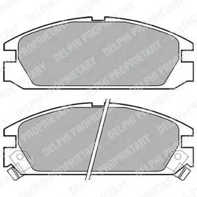 Комплект тормозных колодок, дисковый тормоз DELPHI купить