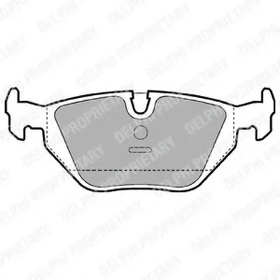 Комплект тормозных колодок, дисковый тормоз DELPHI купить